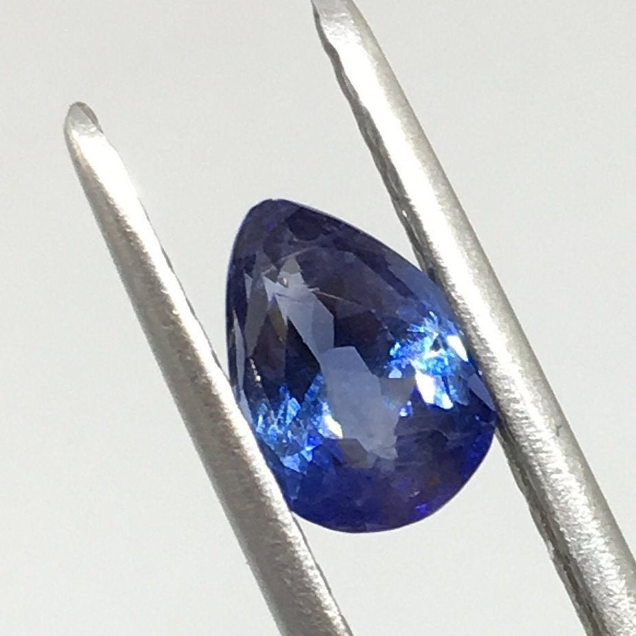 Natural Blue Sapphire 1.02 Ct Natural Pear Shaped Bright - Etsy