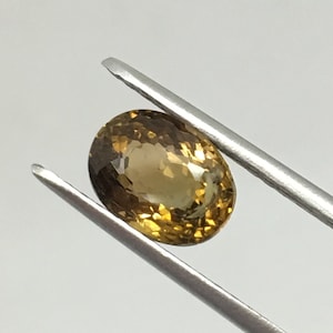 Tourmaline Natural ~ Stunning Golden Tourmaline ~ 2.6 Ct Natural Beautiful Gemstone ~ Oval Shape Yellow Tourmaline ~ October Birthstone