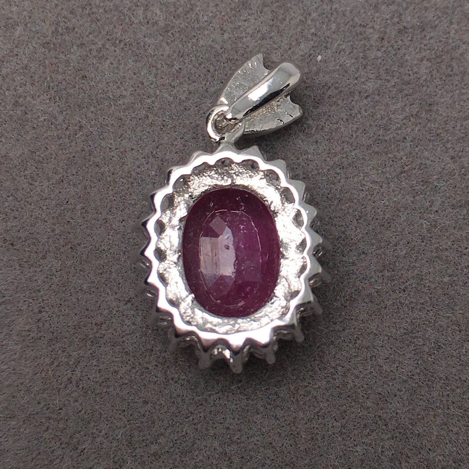 Vintage Style Ruby Pendant Ruby Jewelry Gemstone Pendant - Etsy