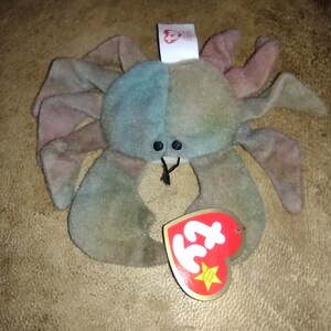 1993 Mc Donald&#39;s TY Teenie Beanie Baby &quot;Claude&quot; The Crab