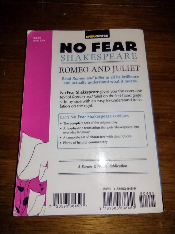 No Fear Shakespeare Rome And Juliet Shakespeare, Clearly: Romeo And