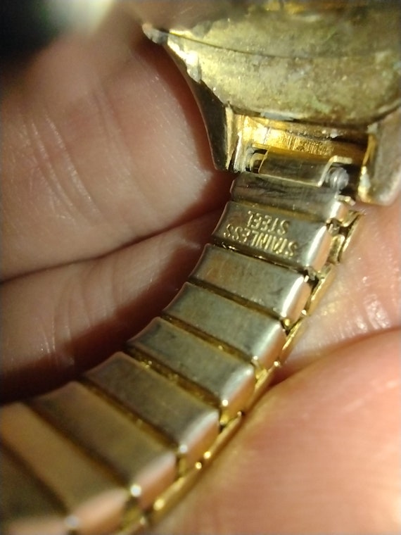 Vintage Quartz Gold ArCee Ring Watch/Wind up - image 6