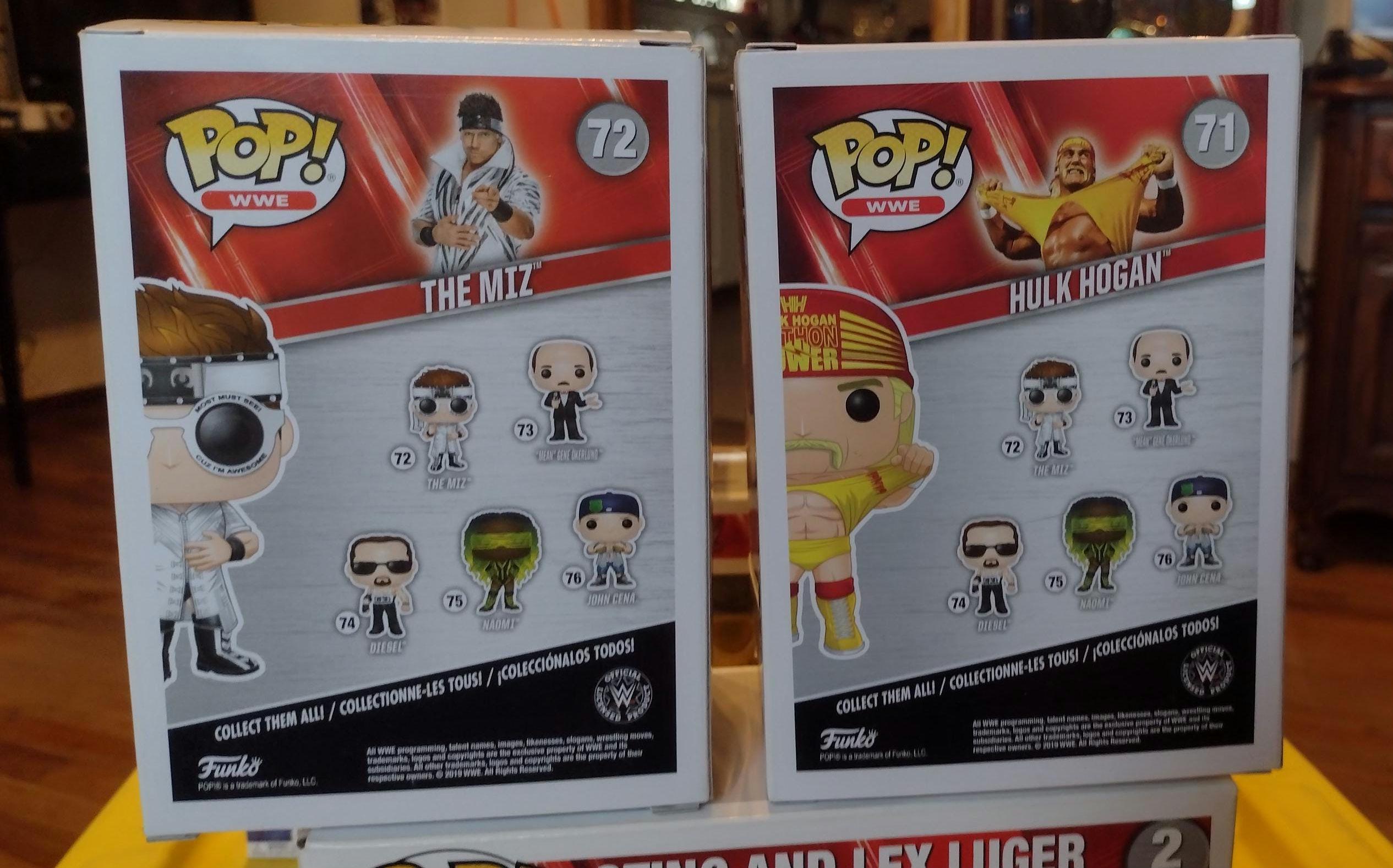 WWE ファンコポップ：ハルク・ホーガン #71、ザ・ミズ #72 - 中古 