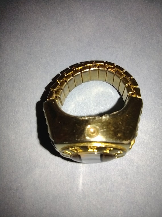 Vintage Quartz Gold ArCee Ring Watch/Wind up - image 3