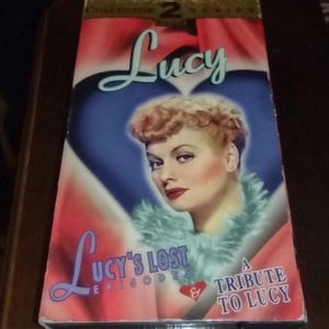 Vintage I love Lucy Memorabilia/ VHS Collection 2 Series/ &quot;The Best of Lucy&quot; Stamp Collection