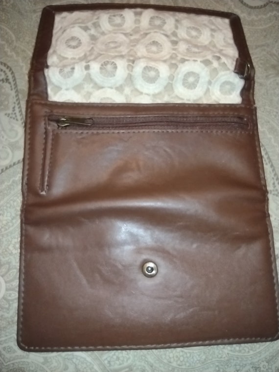 Vintage Claire's Crochet and Leather Wallet - image 2