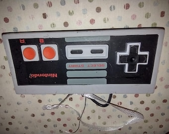 Vintage Nintendo Game Controller and Luigio Super Mario Bros Christmas Ornaments