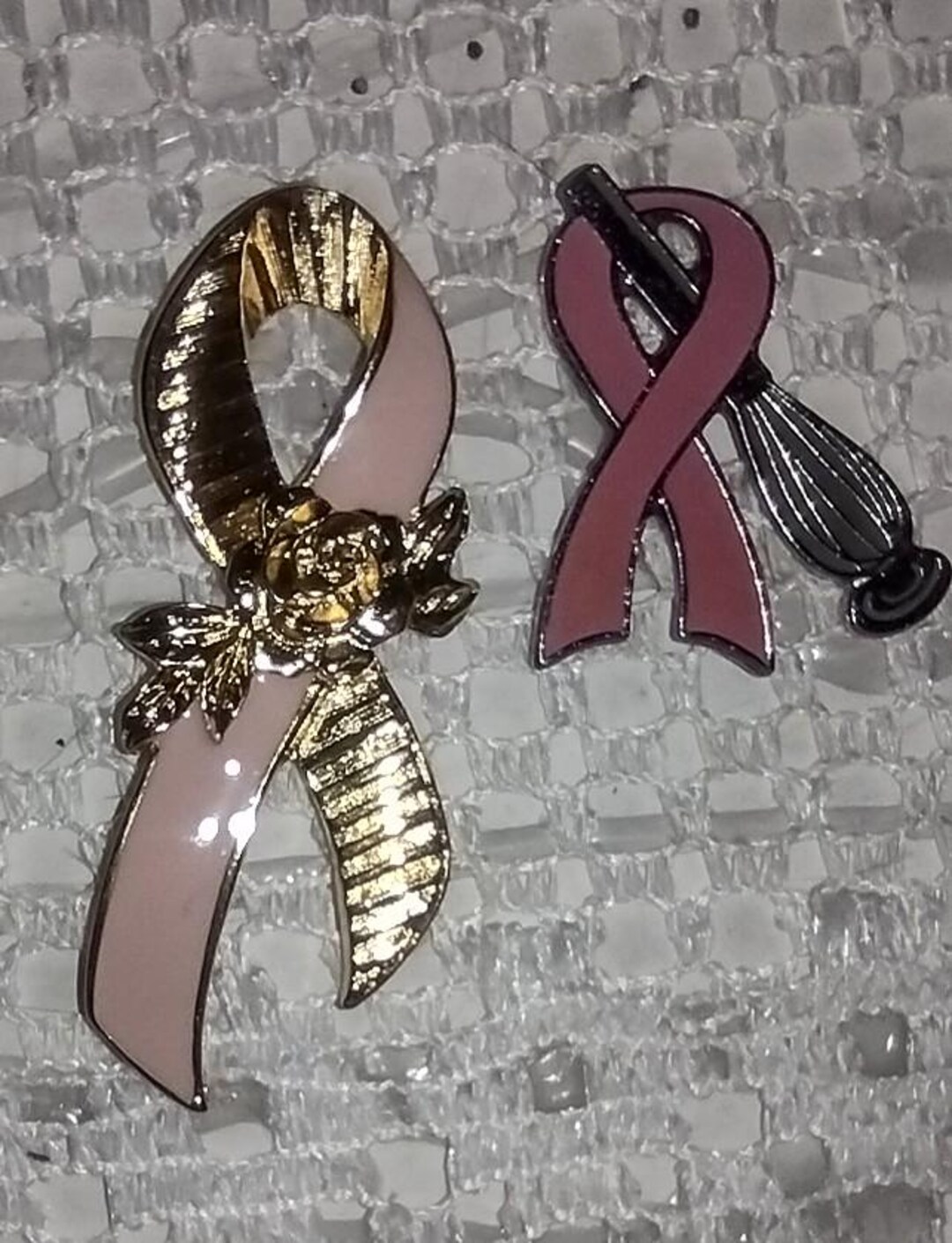 Breast Cancer Awareness Pins, Avon Gold/pink or Pampered Chef With ...
