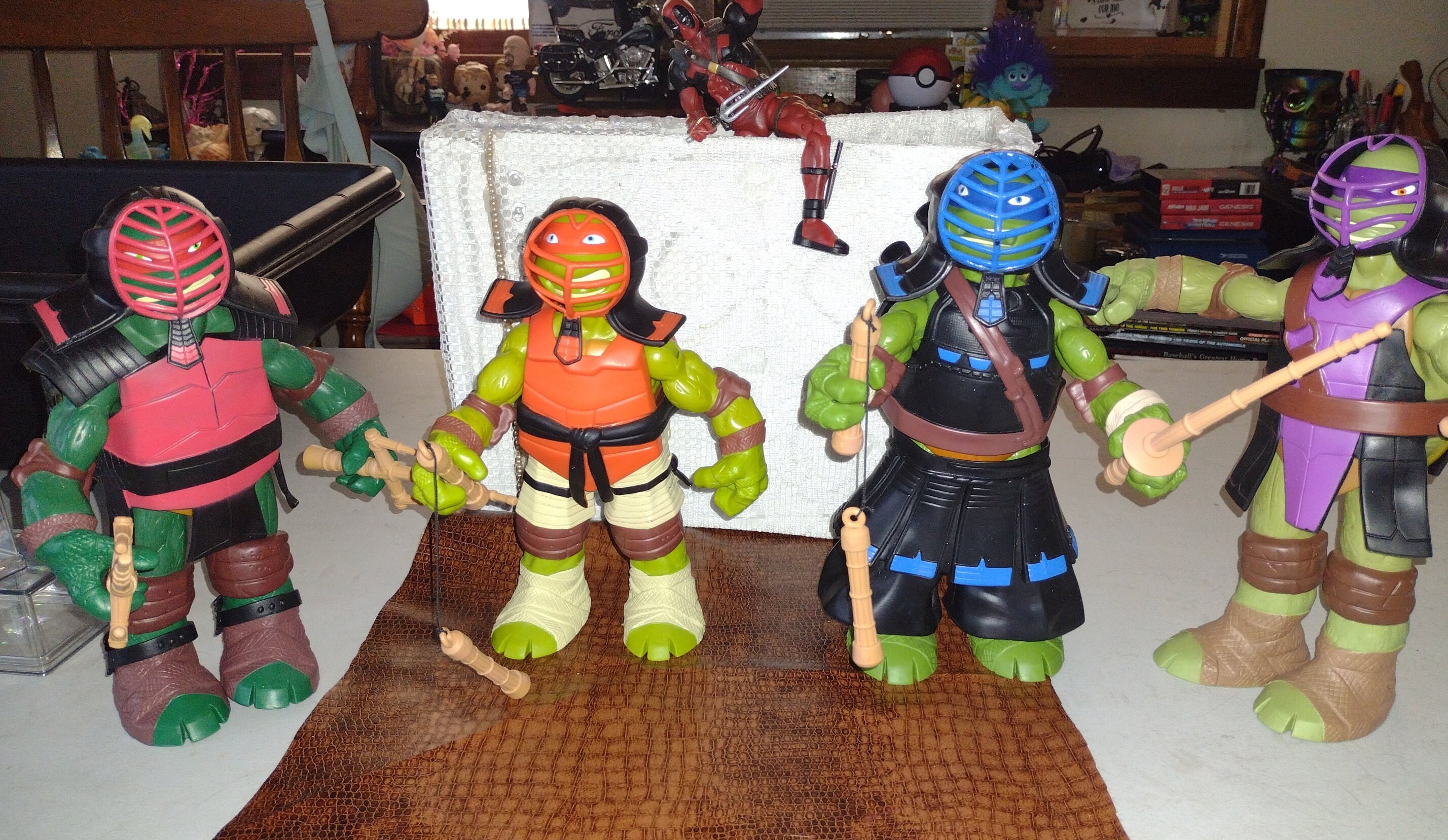 Used/estate Samurai Teenage Mutant Ninja Turtles Large Action