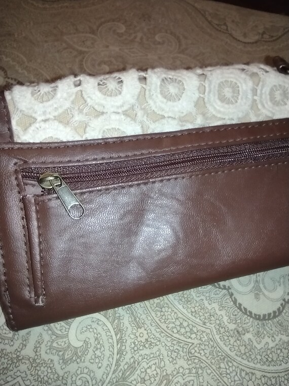Vintage Claire's Crochet and Leather Wallet - image 3