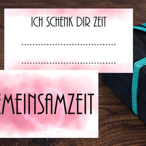 Geschenkidee - Zeit schenken - Kartenset 12 tlg.