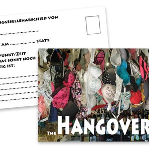 Uitnodigingskaarten voor een vrijgezellenfeest 10 stuks. JGA Hangover-uitnodigingen