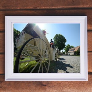 Poster carrozza trainata da cavalli