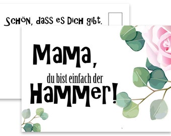 Mother's Day Gift Mom Mother's Day Card Greeting Card Mom Postcard