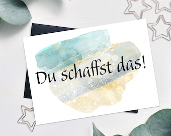 Greeting card "You can do it" - encouragement - postcard greetings A6 - encouragement - persevere