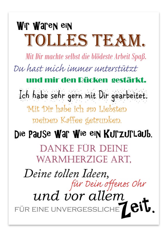 treiben Erhebe dich Katastrophe geschenk zum abschied kollegin