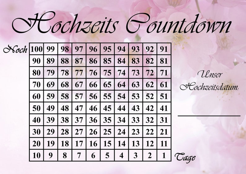 Wedding Countdown
