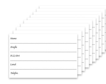 Juego de recarga de etiquetas de equipaje, 10 unidades, etiquetas de nombre, dirección de equipaje de vacaciones, regalo de viaje, etiquetas de equipaje, documentos de viaje, tarjetas de presentación