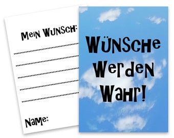 Wunschbaum Karten Kinder 25 tlg. Kindergarten Schule Abschied Bedürfnisse Kinder Mitgebsel Schüler Lehrer