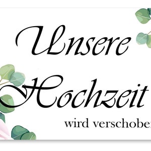 25 Wedding Cards - Move Wedding - Sla de datum (nieuwe datum) - Corona