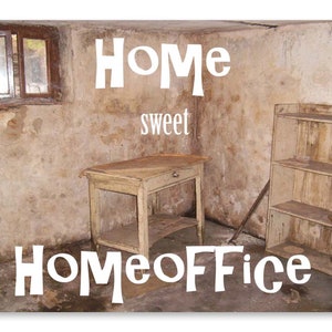 Homeoffice Carte de voeux collègue bureau « Home sweet Homeoffice »