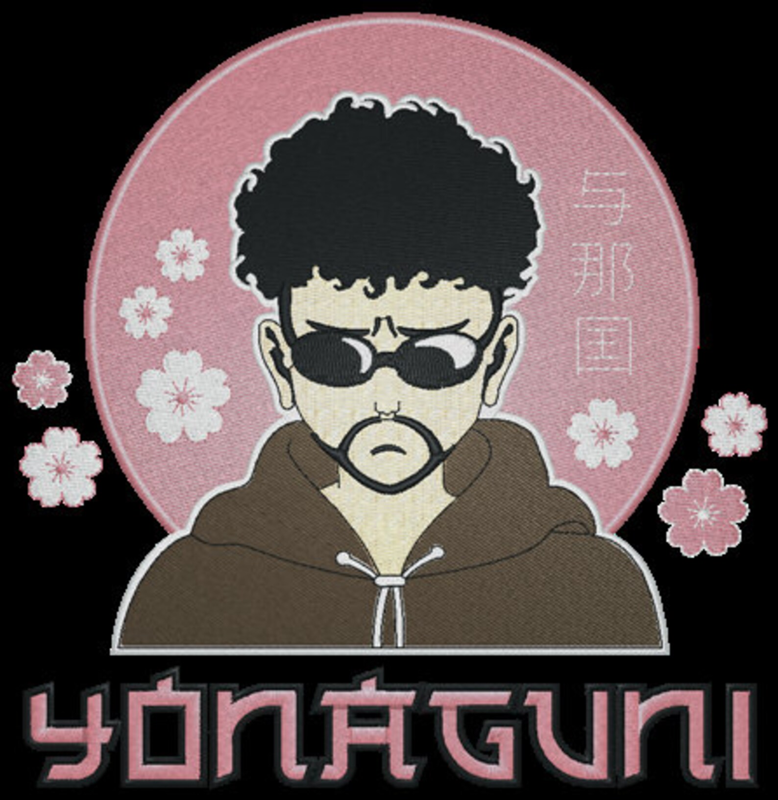 Bad Bunny Yonaguni Embroidery File for apparel Etsy