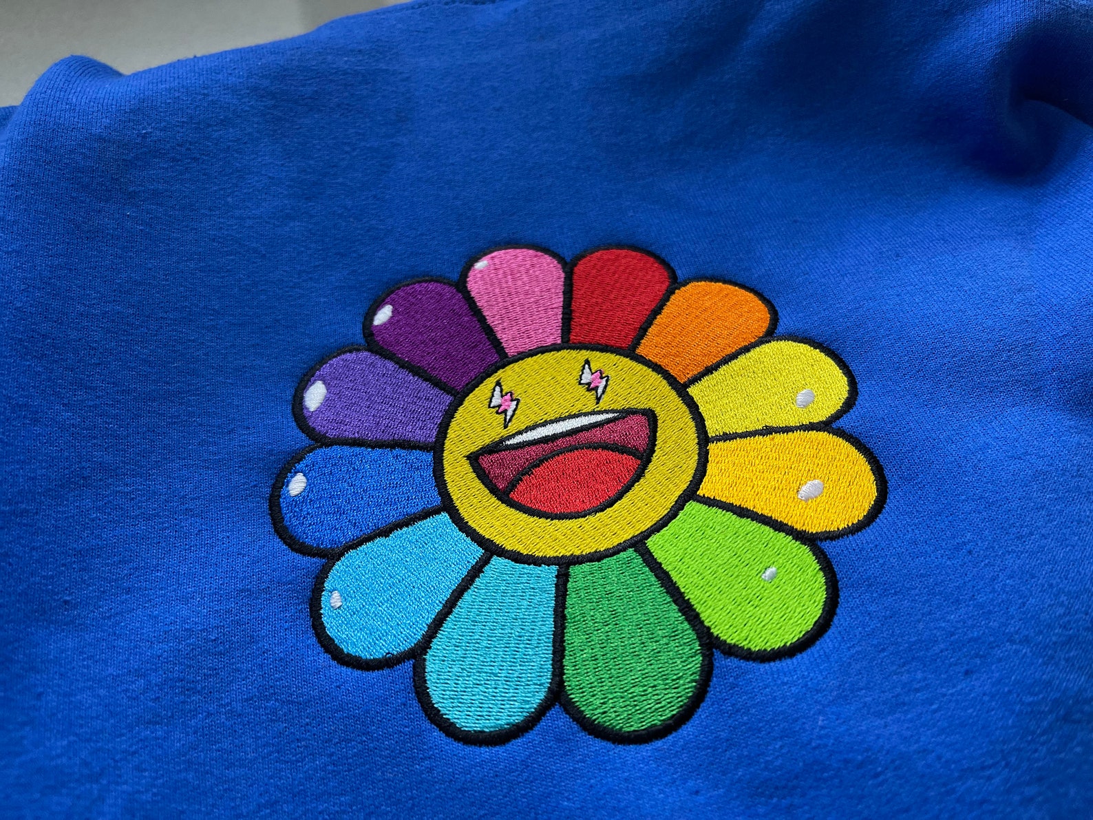 J Balvin Colores Flower Takashi Murakami File for Embroidery - Etsy
