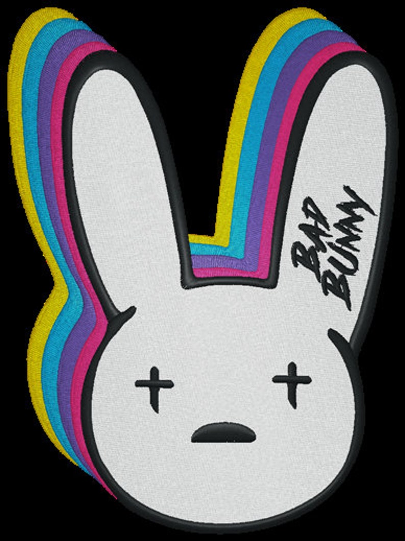 Bad Bunny Logo Embroidery File for Apparel Etsy