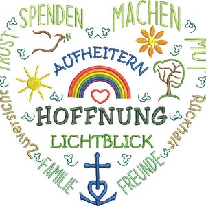 Embroidery file Hoffnungsherz 10x10