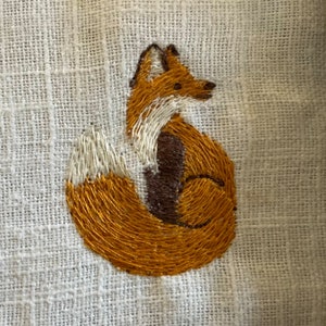 Embroidery file Mini Fox in 2 sizes