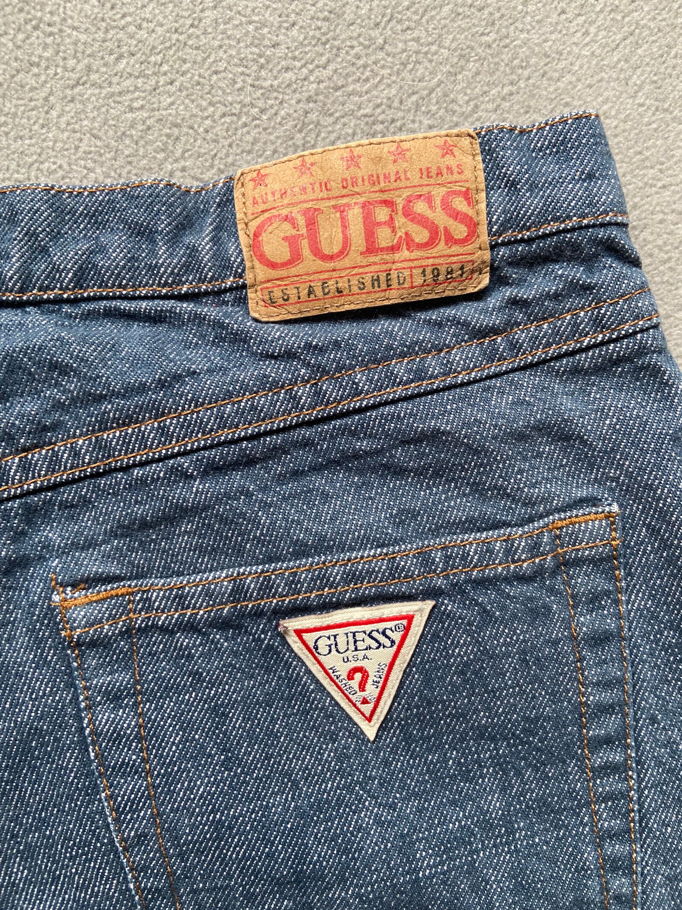 Size 25 Vintage Guess Jeans With Flare - Etsy Norway