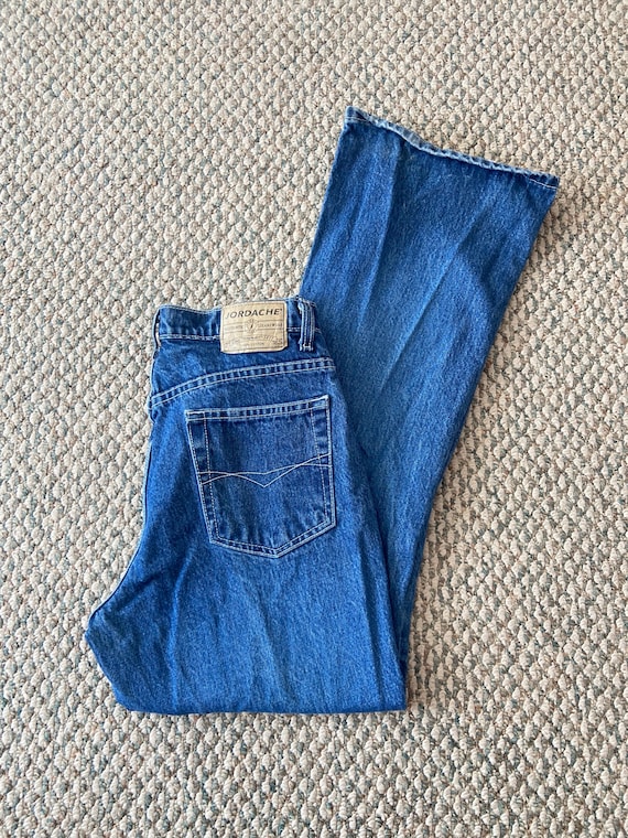 Jordache Flare Jeans Size 11/12 Rare Vintage Blue 