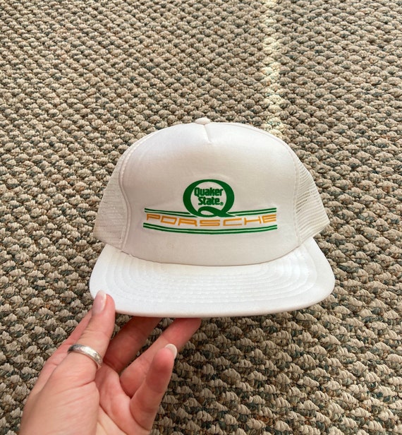 Vintage Quaker State Porsche Trucker Hat Gem