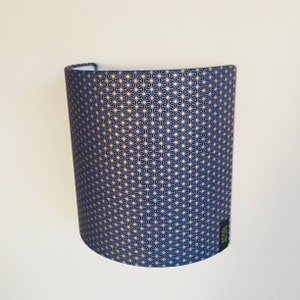 Japanse papieren wandlamp, wandlamp, lamp, lichtarmatuur - Starry Night, marineblauw