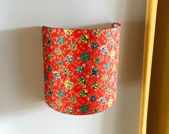 Applique murale papier japonais, applique, lampe, luminaire - Guirlandes, Rouge