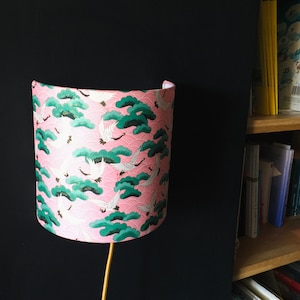 Lampada da parete, applique, lampada, lampadario in carta giapponese - Foresta Poetica, Rosa