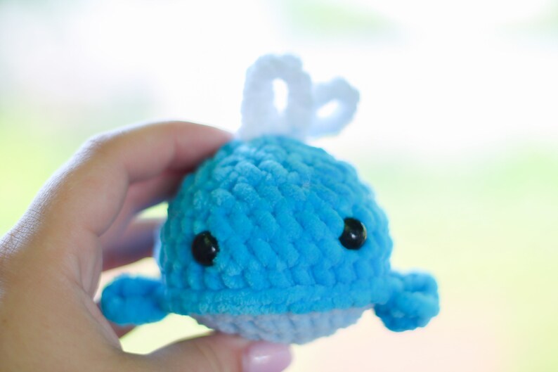 Soft plush whale crochet Knitted keychain whale amigurumi Etsy