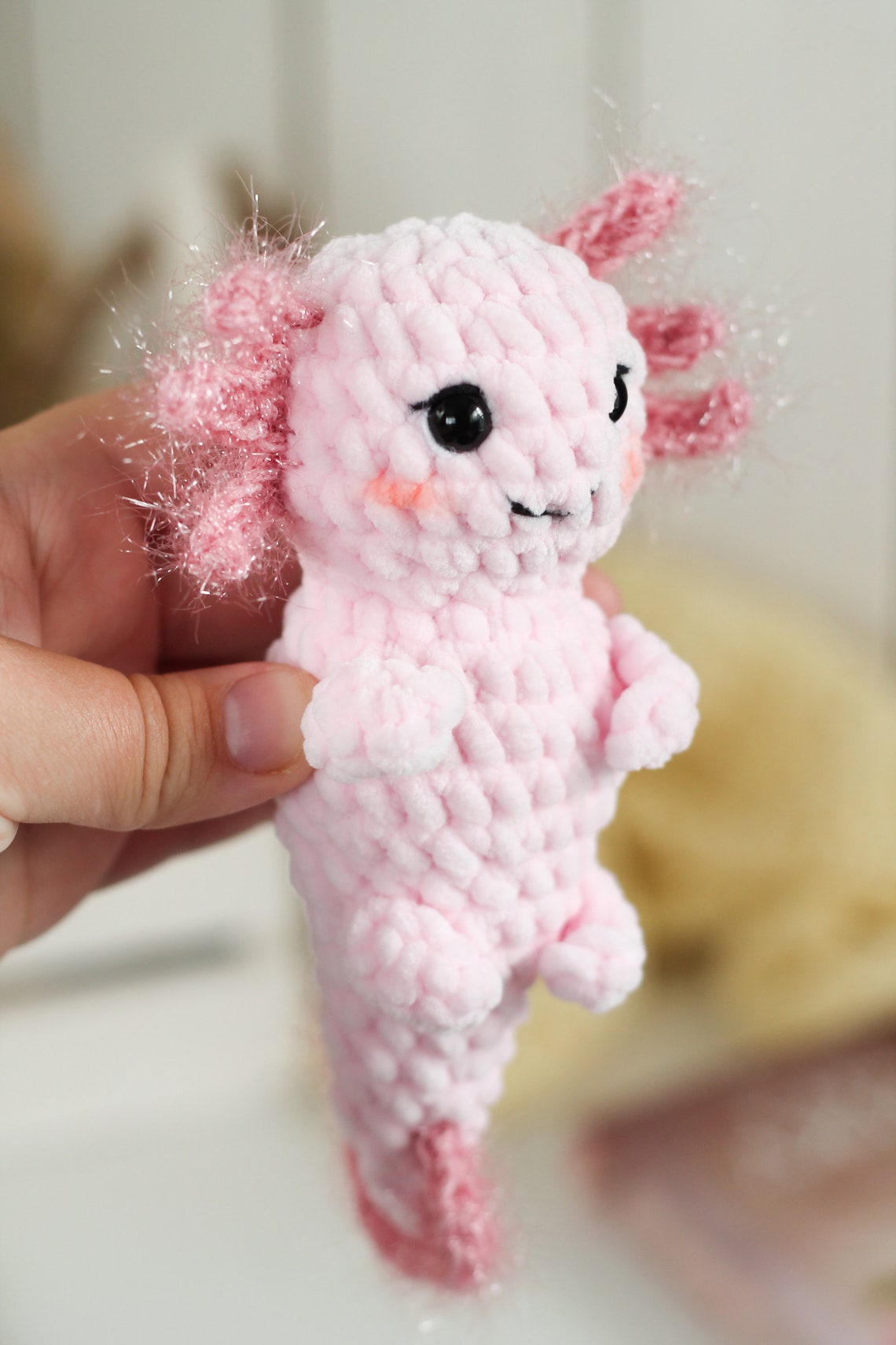 Crochet Axolotl pattern Axolotl plush pattern for knitter Etsy
