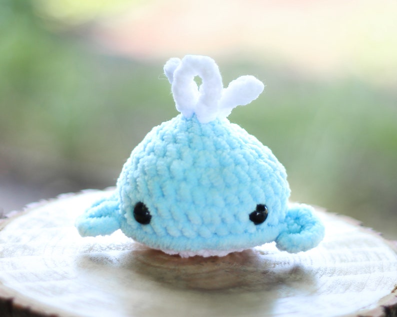 Soft plush whale crochet Knitted keychain whale amigurumi Etsy