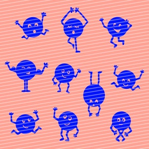 Arquivos de plotter Smileys, modelo de plotter, estêncil, modelo de serigrafia, dxf, svg, emoções, história em quadrinhos, motivos infantis, arquivo de plotter de corte