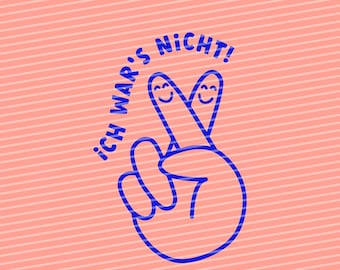 プロッター ファイル それは私ではありませんでした、SVG、DXF、PNG、子供のモチーフ、プロッター テンプレート、ステンシル、スクリーン印刷テンプレート、プロット、スクリーン印刷