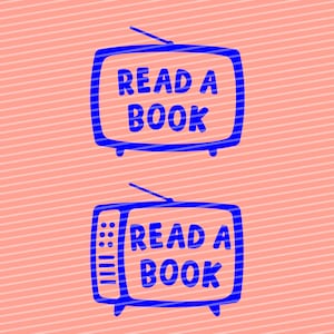 Archivo de trazador Leer un libro, plantilla de trazador, plantilla de serigrafía, televisión, motivo de trazador, plantilla, dxf, archivo de trazador de corte