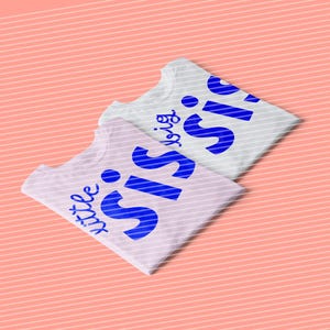 Little Sis, Big Sis, fichier traceur, modèle de traceur, motif de traceur, traçage, sérigraphie, modèle de sérigraphie, sérigraphie, sœurs, bricolage, dxf