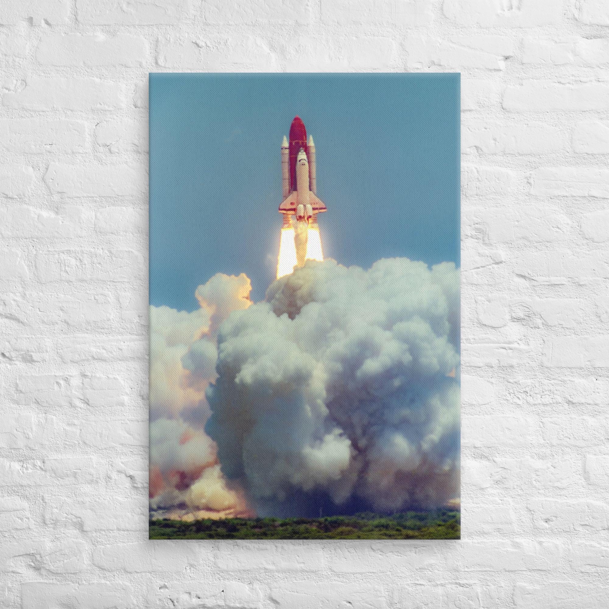 Space Shuttle Columbia Stretched Canvas, STS 65 Launch Photo, Bcpix - Etsy