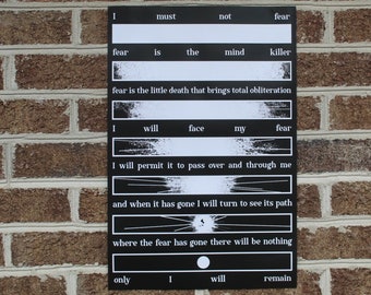 Litany Against Fear print