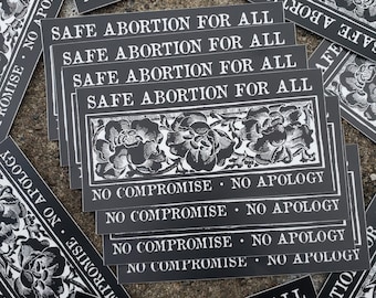 Safe Abortion For All stickers