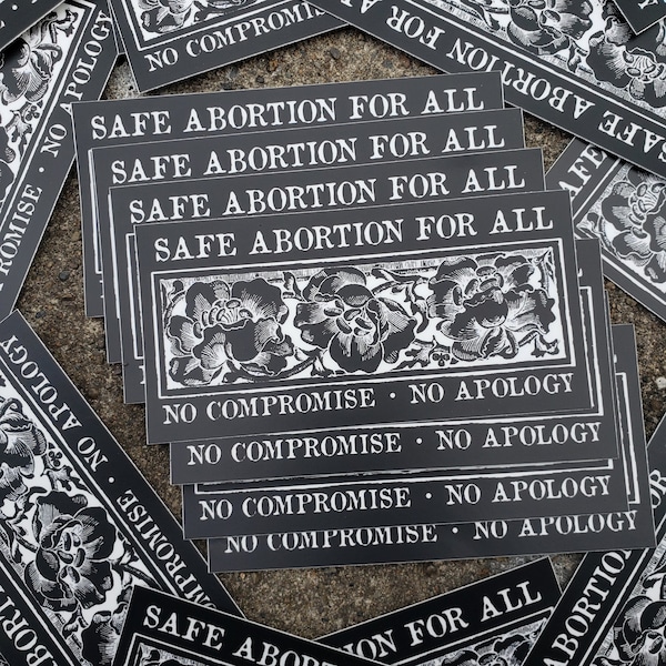 Safe Abortion For All stickers