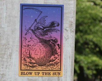 blow up the sun sticker