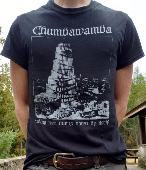 CHUMBAWAMBA Black Metal Tee - Etsy