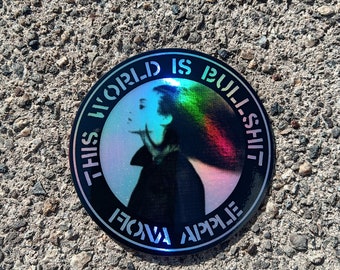 Fiona Apple holographic stickers